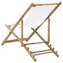 Bamboo and canvas garden lounger by vidaXL, Garden chairs - Ref: Foro24-41491, Price: 51,67 €, Discount: %