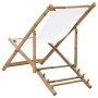 Gartenliege aus Bambus und Segeltuch von vidaXL, Gartenstühle - Ref: Foro24-41491, Preis: 51,67 €, Rabatt: %