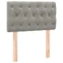 Light gray velvet headboard with LED 80x7x78/88 cm by , Headboards and footboards - Ref: Foro24-3121978, Price: 51,23 €, Disc...