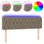 Cabecero con LED de tela gris taupe 144x7x78/88 cm de , Cabeceros y pies de cama - Ref: Foro24-3121950, Precio: 81,54 €, Desc...
