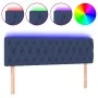 Blue fabric headboard with LED 144x7x78/88 cm by , Headboards and footboards - Ref: Foro24-3121952, Price: 69,30 €, Discount: %