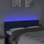 Blue fabric headboard with LED 144x7x78/88 cm by , Headboards and footboards - Ref: Foro24-3121952, Price: 69,30 €, Discount: %