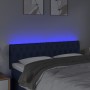 Kopfteil aus blauem Stoff mit LED 144x7x78/88 cm von , Kopf- und Fußteile - Ref: Foro24-3121952, Preis: 58,37 €, Rabatt: %