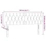 Kopfteil aus blauem Stoff mit LED 144x7x78/88 cm von , Kopf- und Fußteile - Ref: Foro24-3121952, Preis: 69,30 €, Rabatt: %