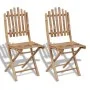 Folding garden chairs 2 units bamboo by vidaXL, Garden chairs - Ref: Foro24-41498, Price: 108,74 €, Discount: %