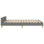Dark gray fabric bed frame with headboard 140x190 cm by , Beds and slatted bases - Ref: Foro24-3125293, Price: 234,18 €, Disc...
