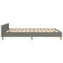 Estructura de cama con cabecero de tela gris oscuro 140x190 cm de , Camas y somieres - Ref: Foro24-3125293, Precio: 234,74 €,...