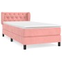 Boxspringbett mit rosa Samtmatratze 80x200 cm von , Betten und Lattenroste - Ref: Foro24-3127642, Preis: 310,81 €, Rabatt: %