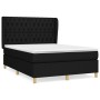 Boxspringbett mit schwarzer Stoffmatratze 140x200 cm von , Betten und Lattenroste - Ref: Foro24-3128767, Preis: 532,45 €, Rab...
