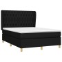 Boxspringbett mit schwarzer Stoffmatratze 140x200 cm von , Betten und Lattenroste - Ref: Foro24-3128767, Preis: 532,45 €, Rab...