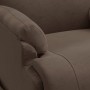 Sillón de masaje elevable cuero sintético marrón