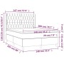 Cama box spring con colchón tela gris taupe 140x200 cm de , Camas y somieres - Ref: Foro24-3131677, Precio: 585,33 €, Descuen...