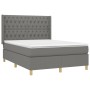 Boxspringbett mit dunkelgrauer Stoffmatratze 140x200 cm von , Betten und Lattenroste - Ref: Foro24-3132234, Preis: 520,31 €, ...
