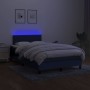 Boxspringbett mit Matratze und LED-blauem Stoff 120x200 cm von , Betten und Lattenroste - Ref: Foro24-3133067, Preis: 388,95 ...