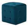 Mesitas de noche 2 unidades terciopelo azul 30x30x30 cm de vidaXL, Mesitas de noche - Ref: Foro24-249016, Precio: 94,34 €, De...
