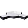 6-teiliges Gartenmöbel-Set und schwarze Kissen aus synthetischem Rattan von vidaXL, Gartensets - Ref: Foro24-41273, Preis: 47...