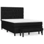 Box spring bed with black fabric mattress 140x200 cm by , Beds and slatted bases - Ref: Foro24-3136839, Price: 550,10 €, Disc...