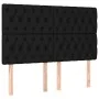 Box spring bed with black fabric mattress 140x200 cm by , Beds and slatted bases - Ref: Foro24-3136839, Price: 550,10 €, Disc...