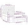 Box spring bed with black fabric mattress 140x200 cm by , Beds and slatted bases - Ref: Foro24-3136839, Price: 550,10 €, Disc...