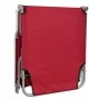 Tumbona plegable de acero con recubrimiento polvo rojo de vidaXL, Tumbonas - Ref: Foro24-41479, Precio: 59,39 €, Descuento: %