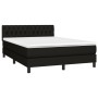 Box spring bed with black fabric mattress 140x200 cm by , Beds and slatted bases - Ref: Foro24-3140299, Price: 464,75 €, Disc...