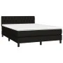 Box spring bed with black fabric mattress 140x200 cm by , Beds and slatted bases - Ref: Foro24-3140299, Price: 455,66 €, Disc...