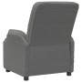 Sillón de masaje elevable piel de ante artificial gris oscuro