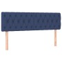Box spring bed with blue fabric mattress 140x200 cm by , Beds and slatted bases - Ref: Foro24-3140303, Price: 433,23 €, Disco...