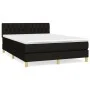 Box spring bed with black fabric mattress 140x190 cm by , Beds and slatted bases - Ref: Foro24-3140851, Price: 444,18 €, Disc...