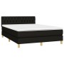 Boxspringbett mit schwarzer Stoffmatratze 140x190 cm von , Betten und Lattenroste - Ref: Foro24-3140851, Preis: 443,83 €, Rab...