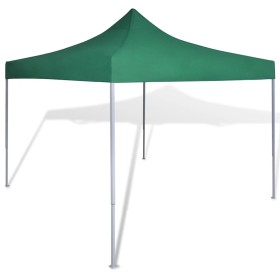 Cenador plegable verde 3x3 m