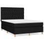 Box spring bed with black fabric mattress 140x200 cm by , Beds and slatted bases - Ref: Foro24-3142579, Price: 509,30 €, Disc...