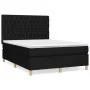 Box spring bed with black fabric mattress 140x200 cm by , Beds and slatted bases - Ref: Foro24-3142579, Price: 501,86 €, Disc...