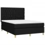 Box spring bed with black fabric mattress 140x200 cm by , Beds and slatted bases - Ref: Foro24-3142579, Price: 501,86 €, Disc...