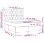 Cama box spring con colchón tela gris oscuro 140x190 cm de , Camas y somieres - Ref: Foro24-3142570, Precio: 555,89 €, Descue...