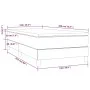 Box spring bed with dark brown fabric mattress 100x200 cm by , Beds and slatted bases - Ref: Foro24-3144056, Price: 297,48 €,...