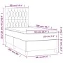 Box spring bed with cream fabric mattress 90x200 cm by , Beds and slatted bases - Ref: Foro24-3141990, Price: 354,97 €, Disco...