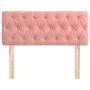Cabecero de terciopelo rosa 100x7x78/88 cm de , Cabeceros y pies de cama - Ref: Foro24-346339, Precio: 58,70 €, Descuento: %