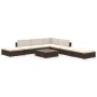 Garden furniture set 8 pieces with brown synthetic rattan cushions by vidaXL, Garden sets - Ref: Foro24-41258, Price: 608,87 ...