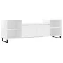Glossy white plywood TV cabinet 160x35x55 cm by , TV Furniture - Ref: Foro24-831350, Price: 76,80 €, Discount: %
