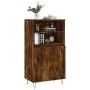 Hohes Sideboard aus geräuchertem Eichensperrholz, 60 x 36 x 110 cm von , Sideboards - Ref: Foro24-831489, Preis: 74,29 €, Rab...