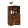 Hohes Sideboard aus geräuchertem Eichensperrholz, 60 x 36 x 110 cm von , Sideboards - Ref: Foro24-831489, Preis: 77,03 €, Rab...