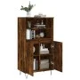 Hohes Sideboard aus geräuchertem Eichensperrholz, 60 x 36 x 110 cm von , Sideboards - Ref: Foro24-831489, Preis: 74,29 €, Rab...