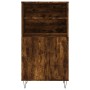 Hohes Sideboard aus geräuchertem Eichensperrholz, 60 x 36 x 110 cm von , Sideboards - Ref: Foro24-831489, Preis: 77,03 €, Rab...