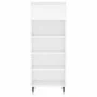 Mueble zapatero madera contrachapada blanco brillo 40x36x105 cm de , Zapateros y organizadores de calzado - Ref: Foro24-83145...