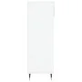 Schuhschrank aus glänzend weißem Sperrholz, 40 x 36 x 105 cm von , Schuhregale und Schuhorganisatoren - Ref: Foro24-831454, P...
