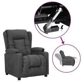 Sillón elevable tela gris oscuro Sillón elevable tela gris oscuro