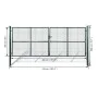 Garden mesh fence, 415 x 200 cm / 400 x 150 cm by vidaXL, garden gates - Ref: Foro24-141391, Price: 526,60 €, Discount: %