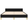 Bettgestell mit schwarzem Stoffkopfteil 140x200 cm von , Betten und Lattenroste - Ref: Foro24-3125302, Preis: 230,01 €, Rabat...