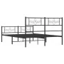 Estructura de cama cabecero y estribo metal negro 120x200 cm de , Camas y somieres - Ref: Foro24-355283, Precio: 107,58 €, De...